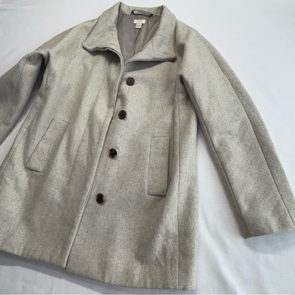 J.Crew Wool-Blend Coat, Size 10, GUC - Picture 4 of 14